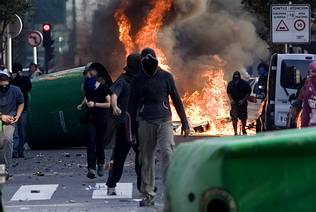 Batalla campal en Donosti